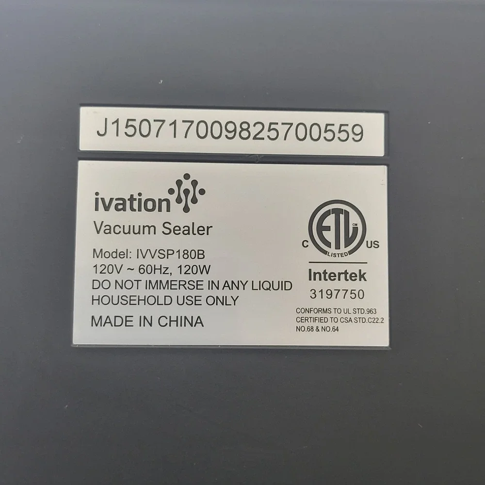 Ivation vacuum sealer